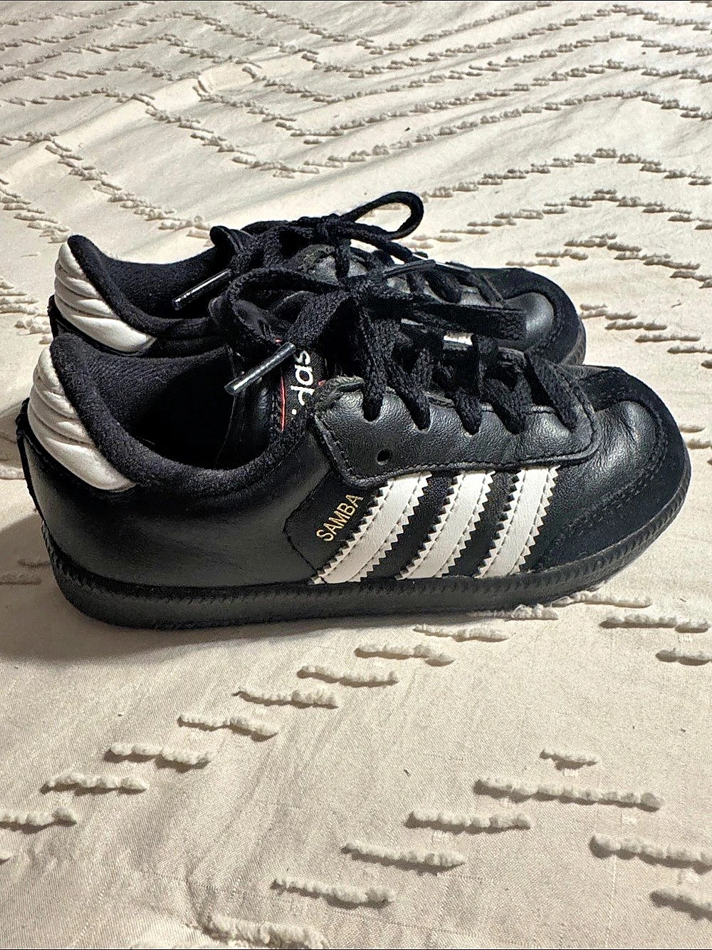 Adidas Samba Black & White Striped Sneakers US 10K / US 9K